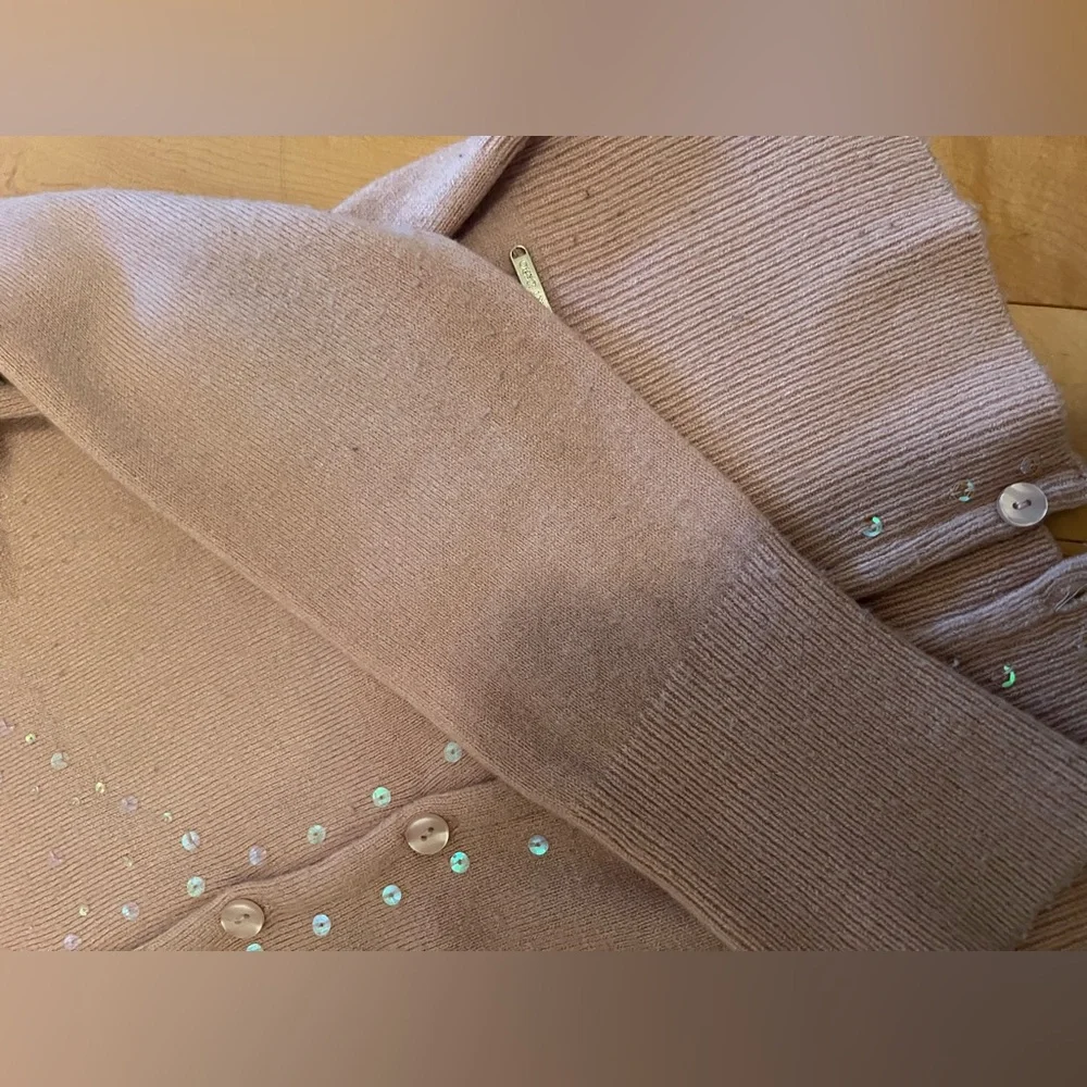 Point Zero Women's Cardigan in Soft Blush Pink with Sparkle detail 💝 - Picture 8 of 8